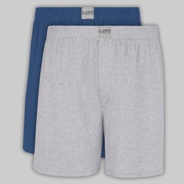 Imagem de Kit 2 Sambas Canção Algodão Lupo Sortidos 18611, Azul, Chumbo, P