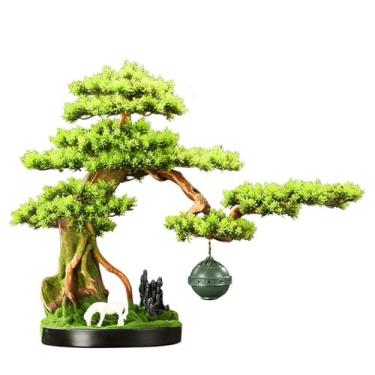 Imagem de Árvore artificial Árvore Bonsai Artificial Com Queimador De Incenso Sala Estar Entrada Decoração Do Escritório Planta Falsa Enfeites