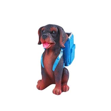 Imagem de Porta-canetas Porta-lápis de resina Organizador de mesa Design para cães