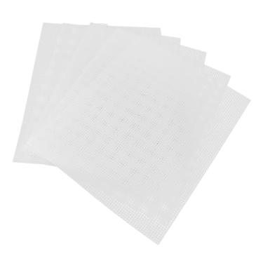 Imagem de Fabater Folhas de Lona de Malha de Plástico Multifuncional de 10 Unidades, Tela de Plástico Fácil de Cortar para Porta-copos e Caixas de Tecido, Adequadas para Artesanato e Uso Doméstico