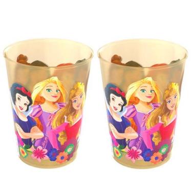 Imagem de Copo Infantil Princesas Disney 320ML Premium Plasútil - 2 Unidades