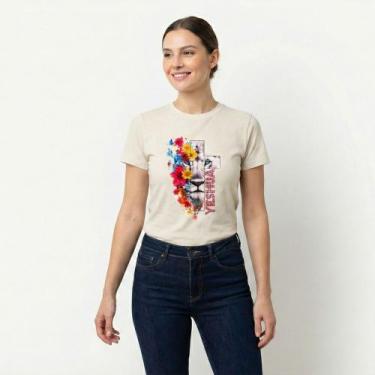 Imagem de Baby Look Evangélica Leão Yeshua Algodão Premium com Strass - Tenella,