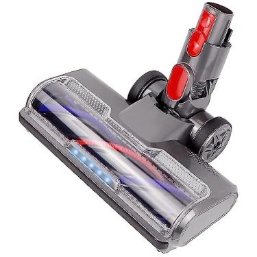 Imagem de Escova Elétrica Turbo para Aspirador V7 V8 V10 V11 V15 com Luz Integrada Rotação Flexível 26cm de Largura Limpeza Eficie