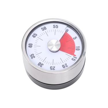 Imagem de Depisuta Temporizador Visual, Cronômetros Magnéticos de Cozinha de 60 Minutos para Cozinhar, Cronômetros Mecânicos de Contagem Regressiva Com Lembrete de Alarme Alto, para Estudo de