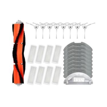 Imagem de Compatible With Xiaomi Robot Vacuum-Mop 2 Pro/Lite MJST1SHW MJSTL Hepa Filter Mop Cloth Main Side Brush Mijia Vacuum Cleaner Accessories(Red)