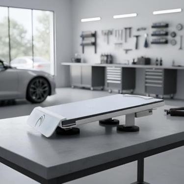 Imagem de Starlink Mini Suporte Para Carro Base Veicular Para Uso Externo Móvel Instalação no Teto Com Ímãs Starlinkmini Antena 4 Gen Geração Plug And Play Sinal Internet Conexão Viagem (Branca)