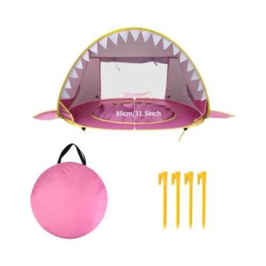 Imagem de Pop Up Baby Beach Tent com Piscina, Portátil Shark Sun Shelter, Proteç