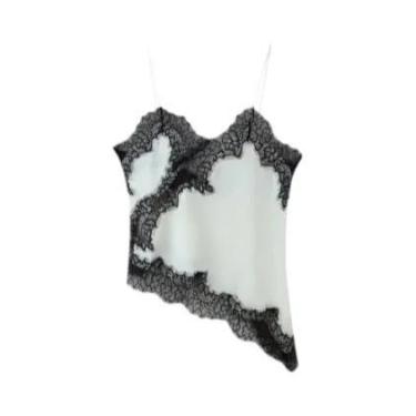 Imagem de Camisola Assimétrica De Verão Com Decote Em V E Alças Finas Em Cetim C