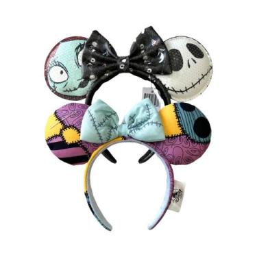 Imagem de Tiara De Pelúcia Mickey Minnie Mouse 2025 Disney Para Festas De Fim De