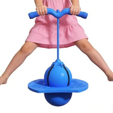 Imagem de Bola De Saltar Com Alça Para Crianças | Brinquedo Saltitão com Bomba e Alça - Bola Saltitante,Para Adultos Treino De Equilíbrio E Exercício Para Brincadeira Em Ambientes Exteriores E Interiores