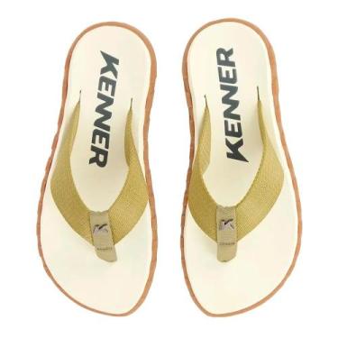 Imagem de Chinelo Kenner Megah Tratorado Unissex Creme Marrom TAMANHO:41, 41