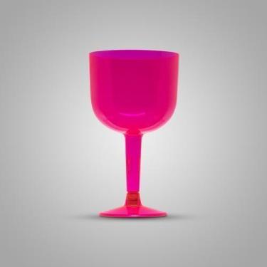 Imagem de Taça Pit 500 Gin 4 Unidades 500Ml Acrilico Rosa - Plastilania