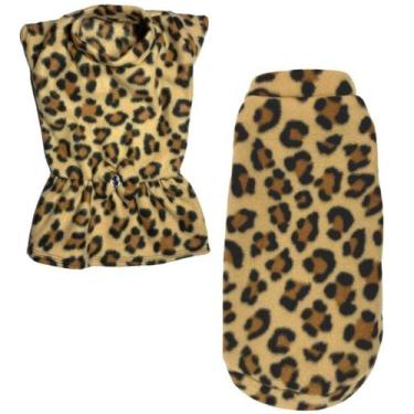 Imagem de Kit 2 Roupas De Inverno Para Cães E Gato Vestido E Capa Egg - Nica pet