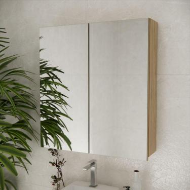 Imagem de Espelheira De Banheiro Nature 75cm Estilare ESP4010 Carvalho