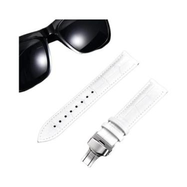 Imagem de Pulseira De Relógio Em Couro Genuíno Com Padrão De Bambu, Couro Bovino