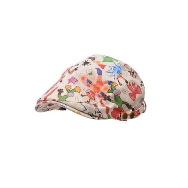 Imagem de Chapéu Gatsby Newsboy com boné plano para homens de algodão ou jeans -