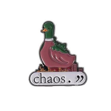 Imagem de Broche Pin Funny Duck Cartoon Green Enamel Alloy 3,4g - yiweisai