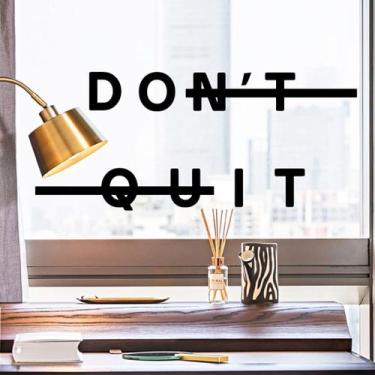 Imagem de Adesivos de parede Decalque motivacional em vinil Don't Quit - yiweisa