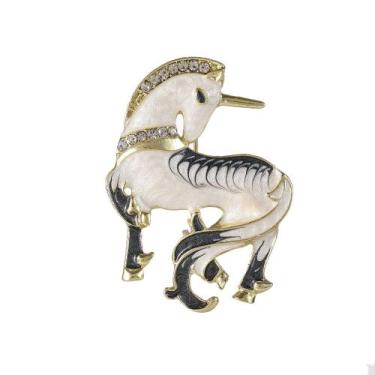 Imagem de Broche Pin Elegant Horse Unicorn Esmalte para mulheres - yiweisai