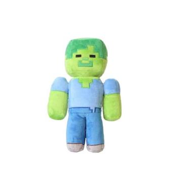 Imagem de Boneca de brinquedo de pelúcia Minecraft Zombie Man, presente de Natal