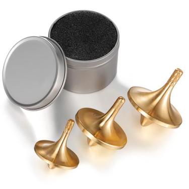 Imagem de Conjunto de 3 peças Fidget Spinners Hanaive Metal Brass Spinner Top