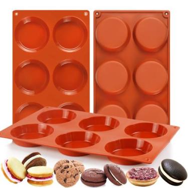 Imagem de Formas de silicone para ovos/forminhas para muffins, antiaderentes de 