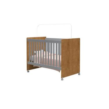 Imagem de Berço Americano Nature-Cinza Catatau - J&A Móveis