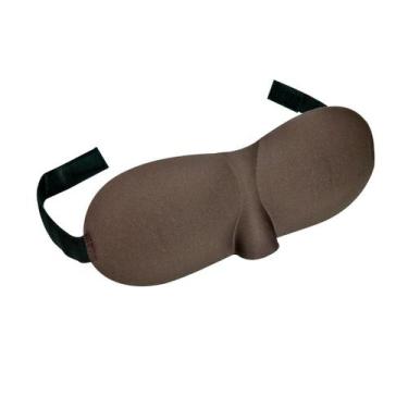 Imagem de Máscara de descanso e dormir de espuma - Interponte, Marrom