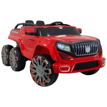 Imagem de Carrinho Elétrico Infantil Monster Land Cruiser 12v Vermelho BANG TOYS