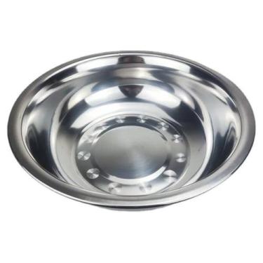 Imagem de Bacia Em Inox 35cm Tigela Multiuso Grande Saladeira Reforçada - Docesa