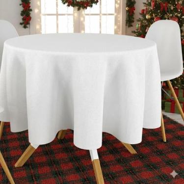 Imagem de 4 Toalha Mesa TNT Liso Festa Eventos Decoração Br Redonda - IDEALIZA