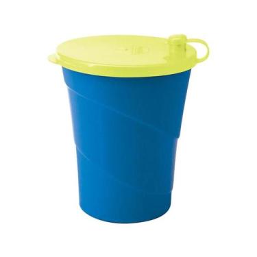 Imagem de Copo Infantil Com Tampa Para Canudo 500ml Resistente Escolar - - PLASU