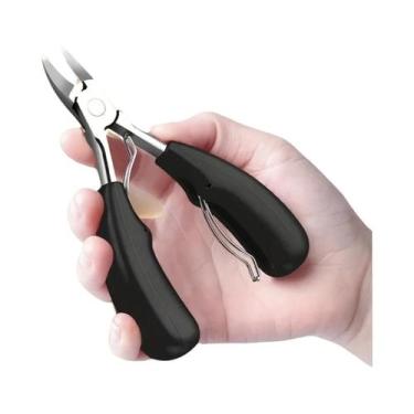 Imagem de Alicate Profissional Para Unhas Grossas Com Bico Fino E Aparador De Pe