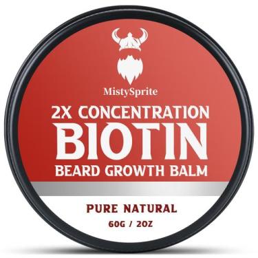 Imagem de Bálsamo para Barba MistySprite 2X - 60ml com Biotina e Aroma de Baunil