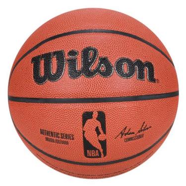 Imagem de Bola Basquete Wilson NBA Authentic Outdoor 7, Marrom, Único