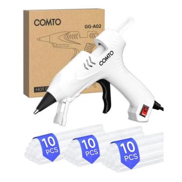 Imagem de Pistola de Cola Quente COMTO GG-A02 20W com 30 Bastões Brancos