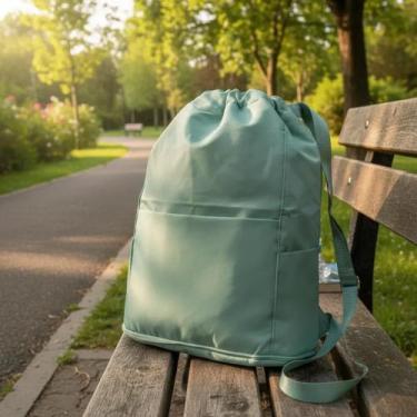 Imagem de Bolsa Mochila Sacola Colorida Unissex Esportiva Casual - Genérica, Ver