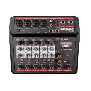 Imagem de Mesa De Som Soundvoice MC6-BT 6 Canais Interface Bluetooth