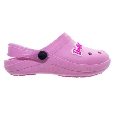 Imagem de Sandália Babuche Infantil Menina Barbie Kimimo 8076-04 Rosa, 25, Rosa