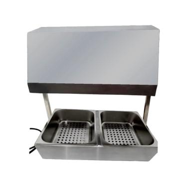 Imagem de Conservador de Alimentos e Frituras 2 Cubas CFS2-220V-STM 500W 10kg 220V Inox Escovado Stevan Metal