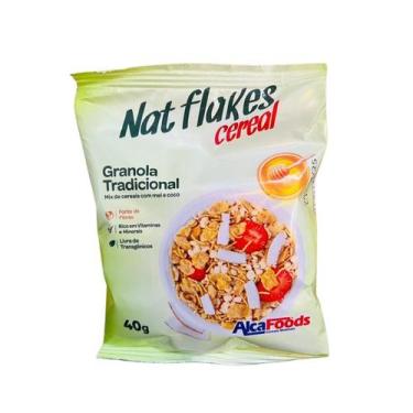 Imagem de Granola Sachê 40g Tradicional Alcafoods Pacote Com 25 Unidades - Alca 