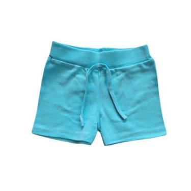 Imagem de Short Bebê Suedine Menino Menina e Neutro Algodão - Mafessoni, M, Azul