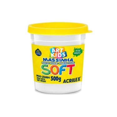 Imagem de Massa para Modelar Soft 500g Acrilex -, Branco