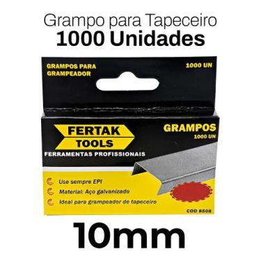 Imagem de Grampo para Grampeador Tapeceiro 1.2*10*2.0 Mm Prof com 1000 Grampos -