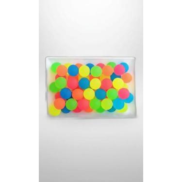 Imagem de Bolas Pula Pula Neon 32mm Pacote 10 Unidades - Congratulations Store