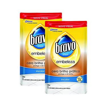 Imagem de Kit 2 Refil Cera Líquida Bravo Brilho Prático Incolor Embeleza 500ml