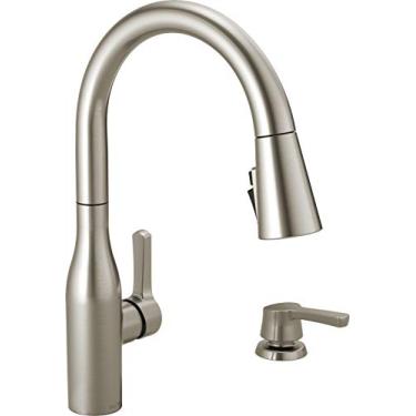 Imagem de Delta Torneira de cozinha pulverizadora de alavanca única 19780Z-SPSD-DST com tecnologia ShieldSpray