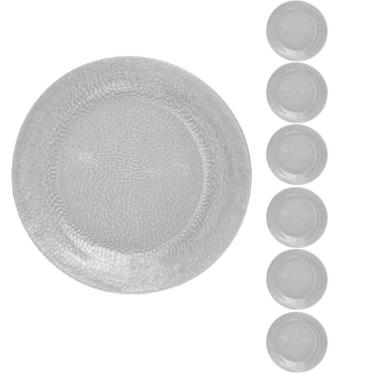 Imagem de Jogo 6 Prato Duralex Redondo Raso  Acqua Refeição 23cm