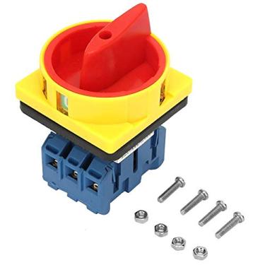 Imagem de Interruptor de disjuntor de carga, 25A/32A 3 pólos 2 posições Giratória Interruptor de alimentação liga/desliga para interruptor rotativo industrial (32A)