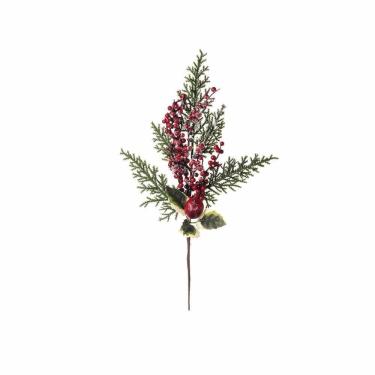 Imagem de Galho Médio Natalino C/flh/frut/pinh 1un 35x20x10cm 1470588